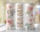 Light Pink Flower Personalized Tumbler