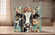 Black and White cow with flowers tumbler