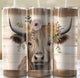 Cow w/flowers tumbler