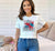 American Woman Cactus Flower Tee