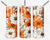 White and Orange Daisy tumbler