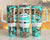 Turquoise and Cheetah Warning 40 oz