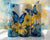 Blue Butterflies and Flowers tumbler