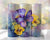 Purple and Yellow Floral tumbler