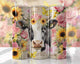 Sunflowers and Roses Cow tumbler