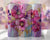 Pink and Purple Floral tumbler