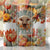 Howdy Fall Floral Cow tumbler