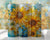 Sunflowers on Blue tumbler