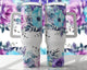 Blue and Purple Floral 40 oz