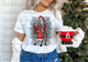 Santa Skeleton and Rag Doll Tee