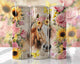 Sunflowers and Roses Horse tumbler