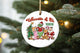 Green Santa ornament