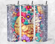 Floral Chicken tumbler