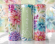 Personalized Multicolor Floral tumbler