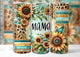 Patterned Sunflower Mama tumbler