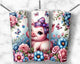 Piggy in Flowers tumbler