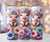 Triple Piggy Floral tumbler