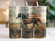 American Flag Horse tumbler