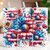 American Flag Floral tumbler