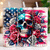 American Flag Skull tumbler