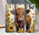 Sunflower Cow tumbler