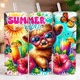 Summer Vibes Cow tumbler