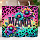 Neon Rainbow Mama tumbler