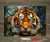 Tiger Stained Glass Cutting Board