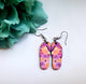 Purple Floral Sandals Earrings