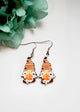 Orange Fall Gnome Earrings