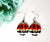 Red White Plaid Earrings