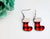 Plaid Stocking Earrings