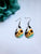 Sunflower Cow Print Earrings