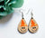 Orange Scarecrow Earrings