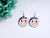 Snowman Face Earrings