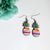 Striped Pineapple Earrings