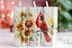 Sunflower and Cardinal tumbler