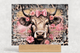 Pink Floral Cow Cutting Board