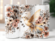 Neutral Tones Butterfly tumbler