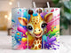 Multicolor Giraffe tumbler