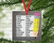 Teacher class list ornament